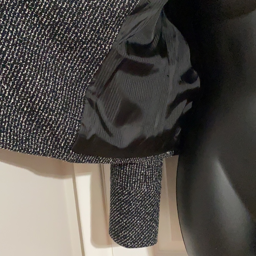 Forenza Moto Zip Black & White Tweed Jacket Sz S - Picture 11 of 13